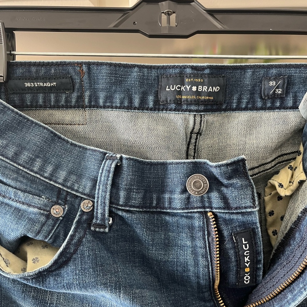 Lucky Brand Men's Dark Blue Straight Jeans